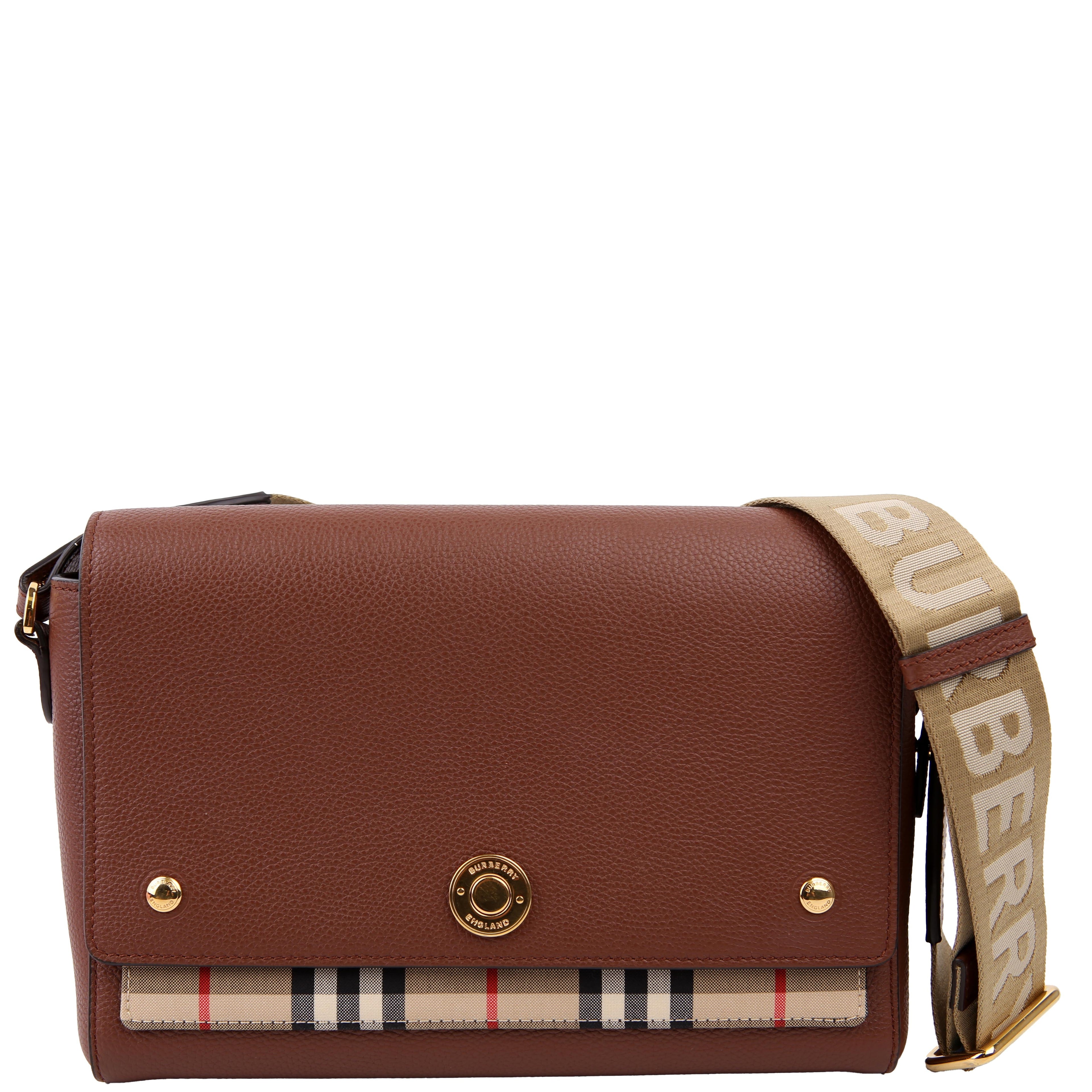 Note Vintage Check Crossbody Brown