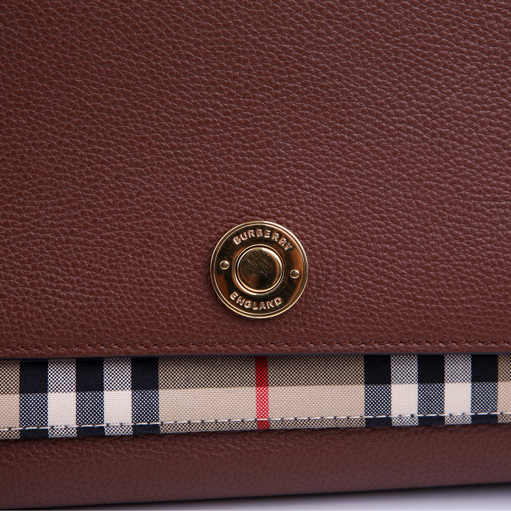 Note Vintage Check Crossbody Brown