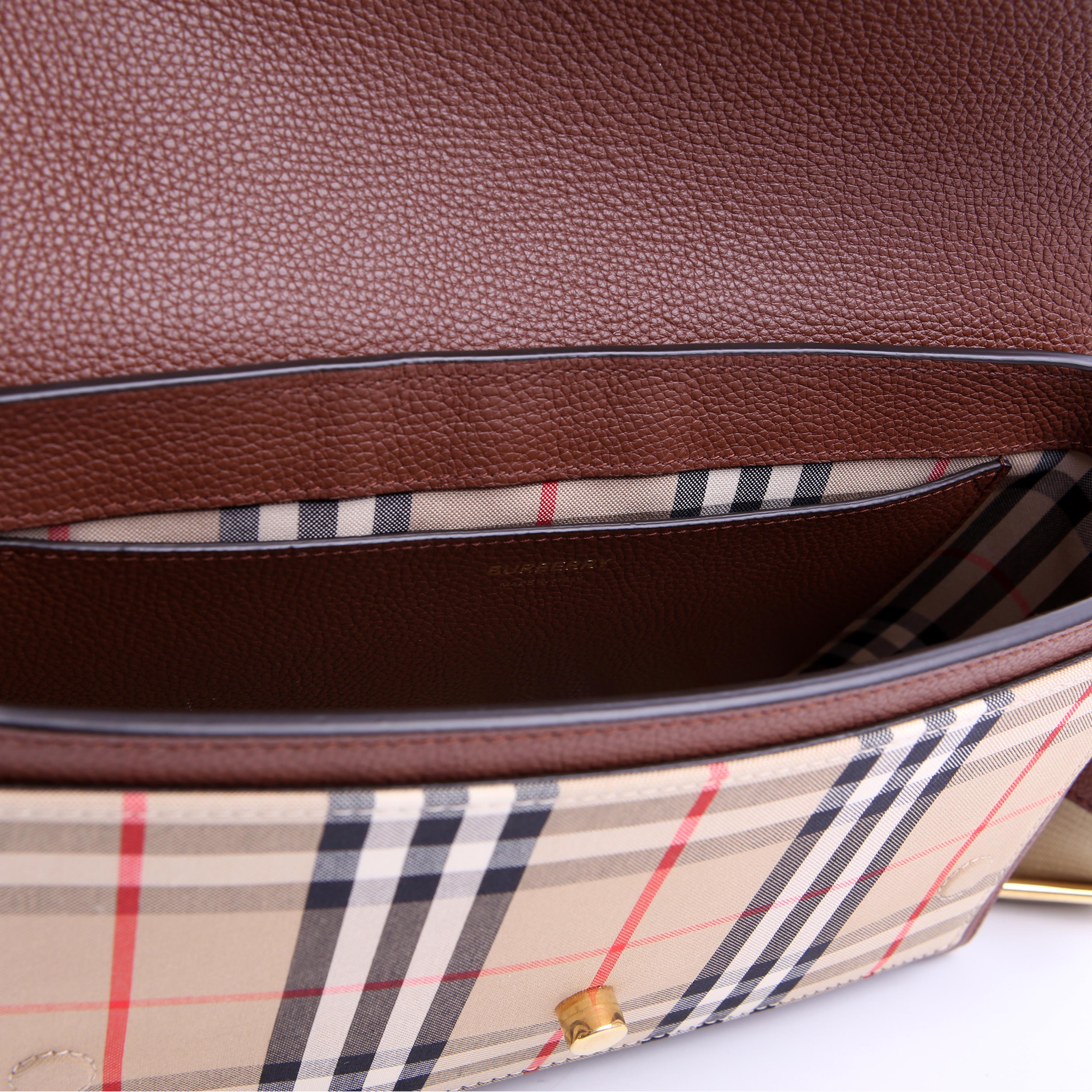 Note Vintage Check Crossbody Brown