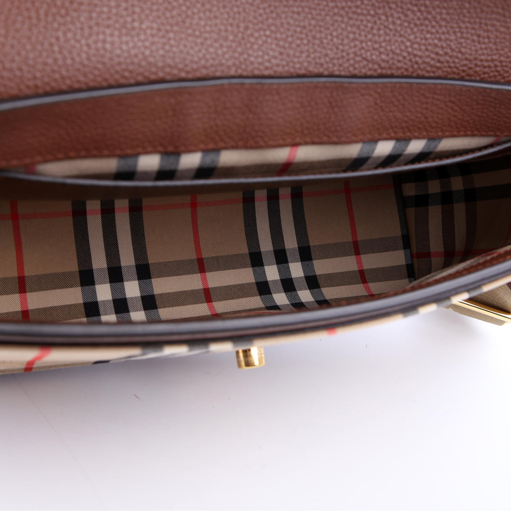 Note Vintage Check Crossbody Brown
