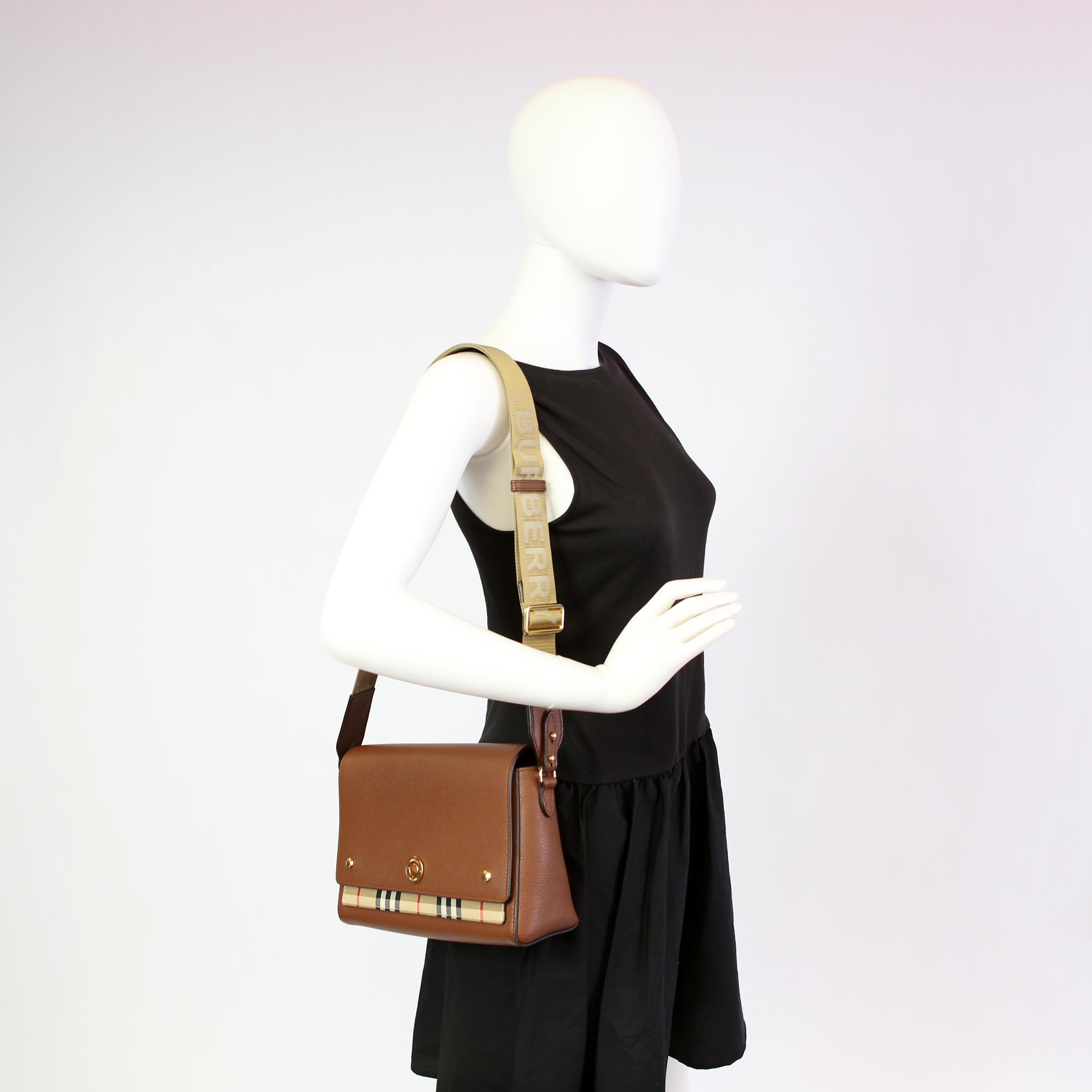 Note Vintage Check Crossbody Brown