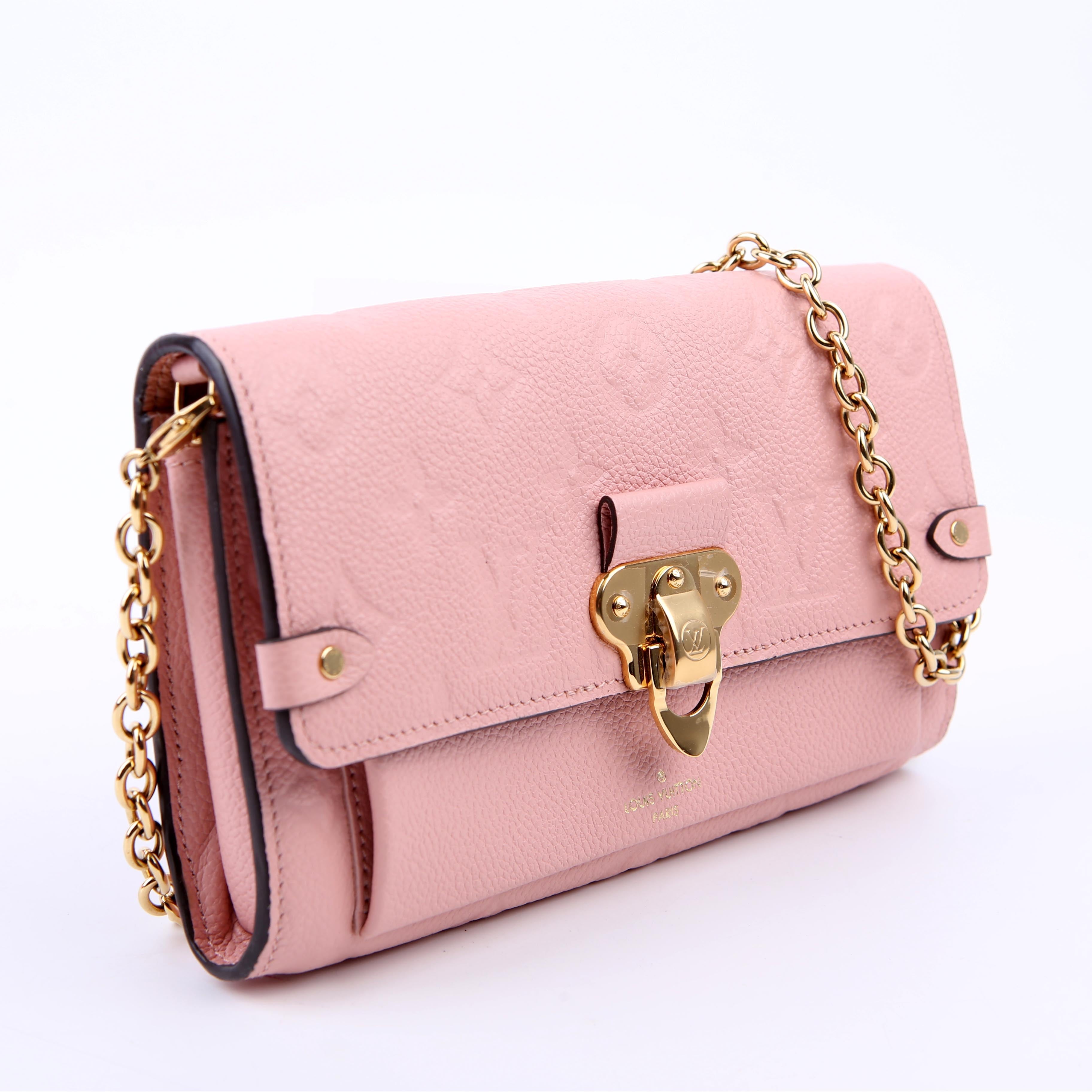 Vavin Chain Wallet Empreinte Pink