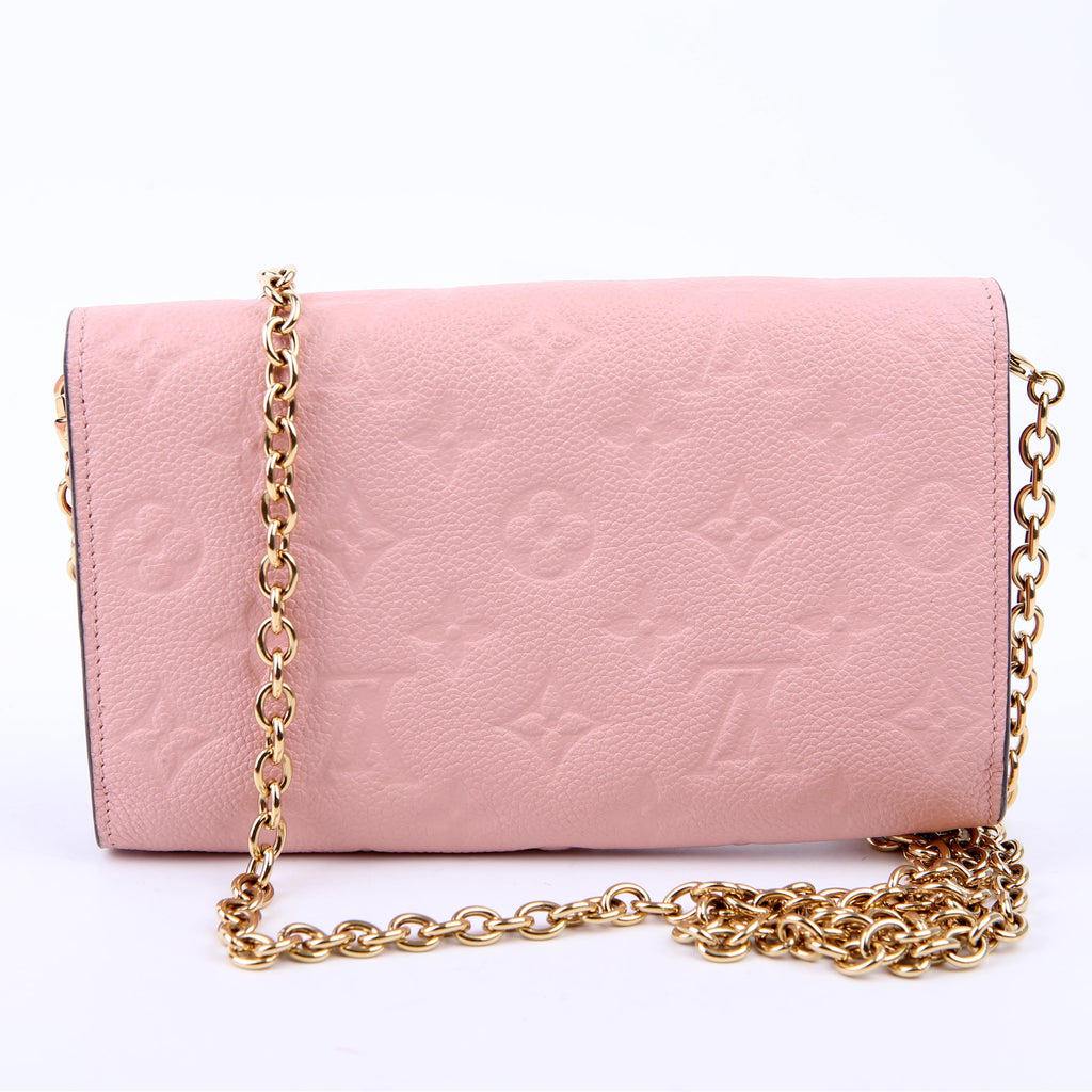 Vavin Chain Wallet Empreinte Pink