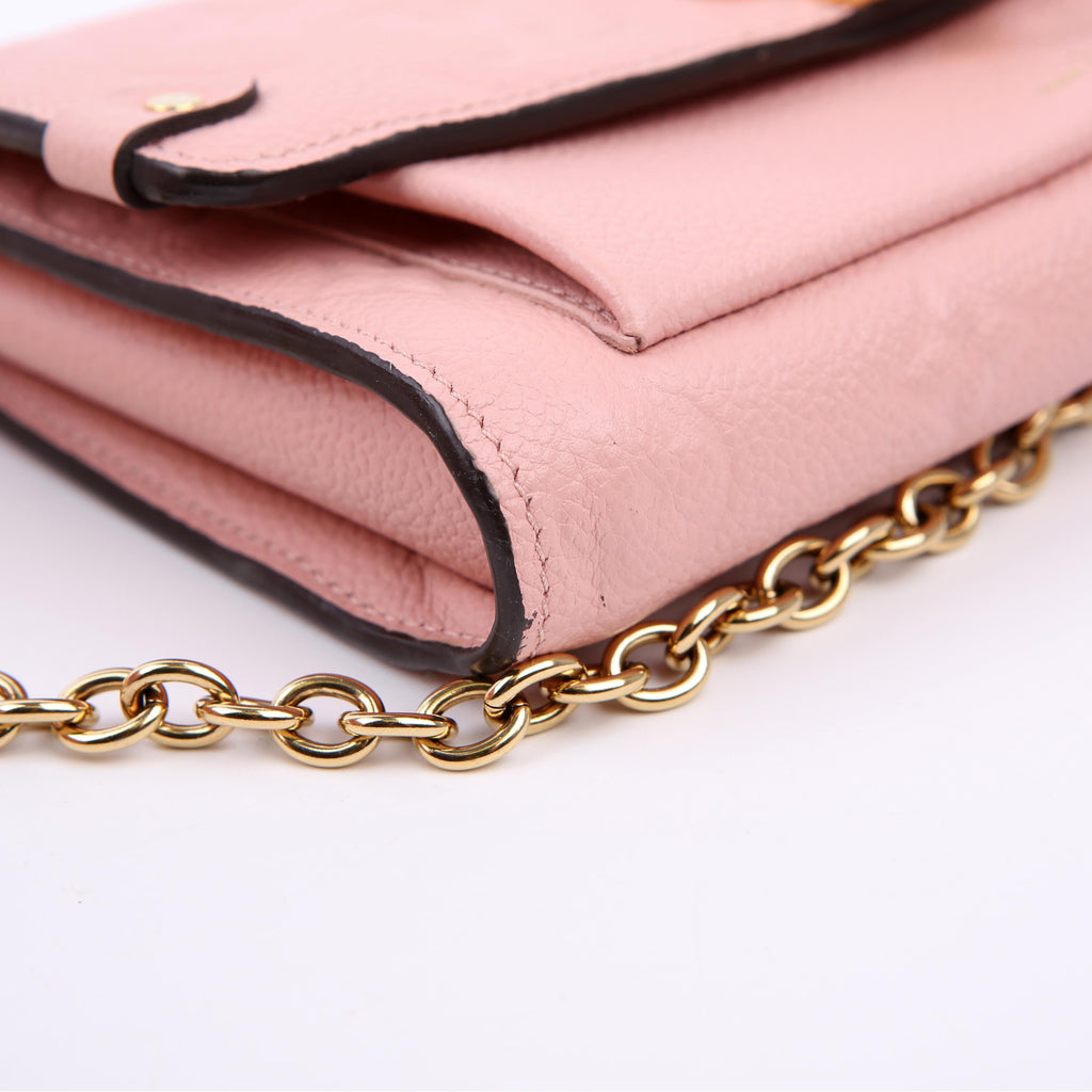 Vavin Chain Wallet Empreinte Pink
