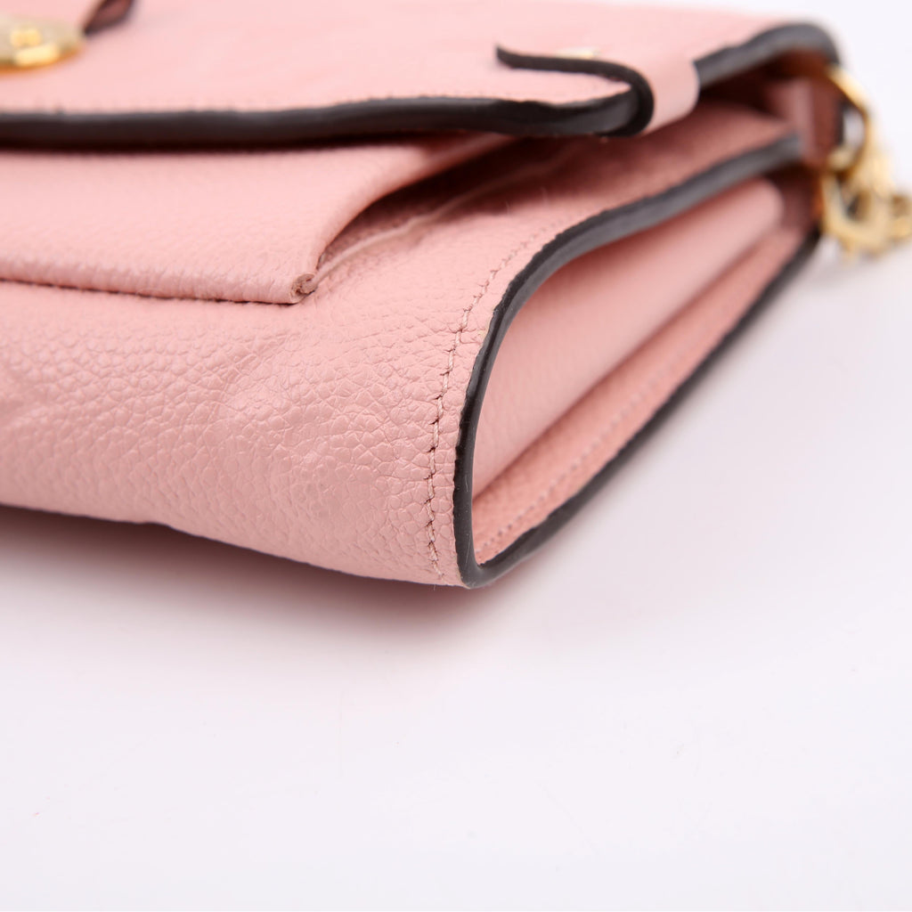 Vavin Chain Wallet Empreinte Pink