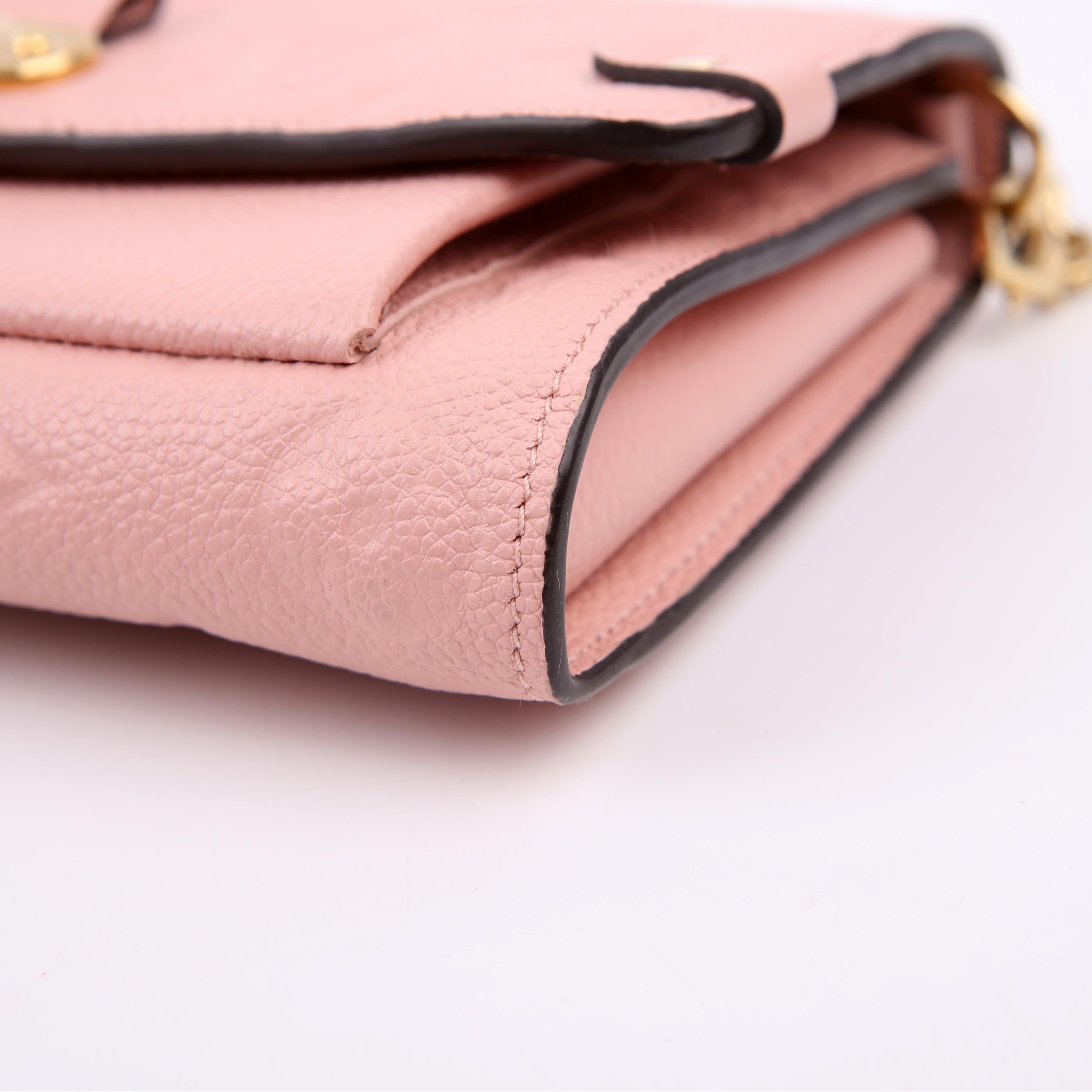 Vavin Chain Wallet Empreinte Pink