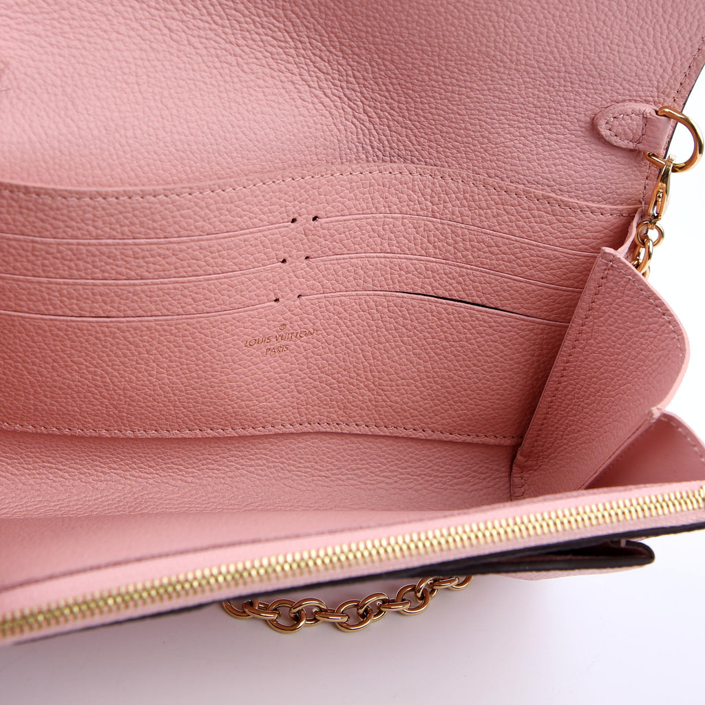 Vavin Chain Wallet Empreinte Pink