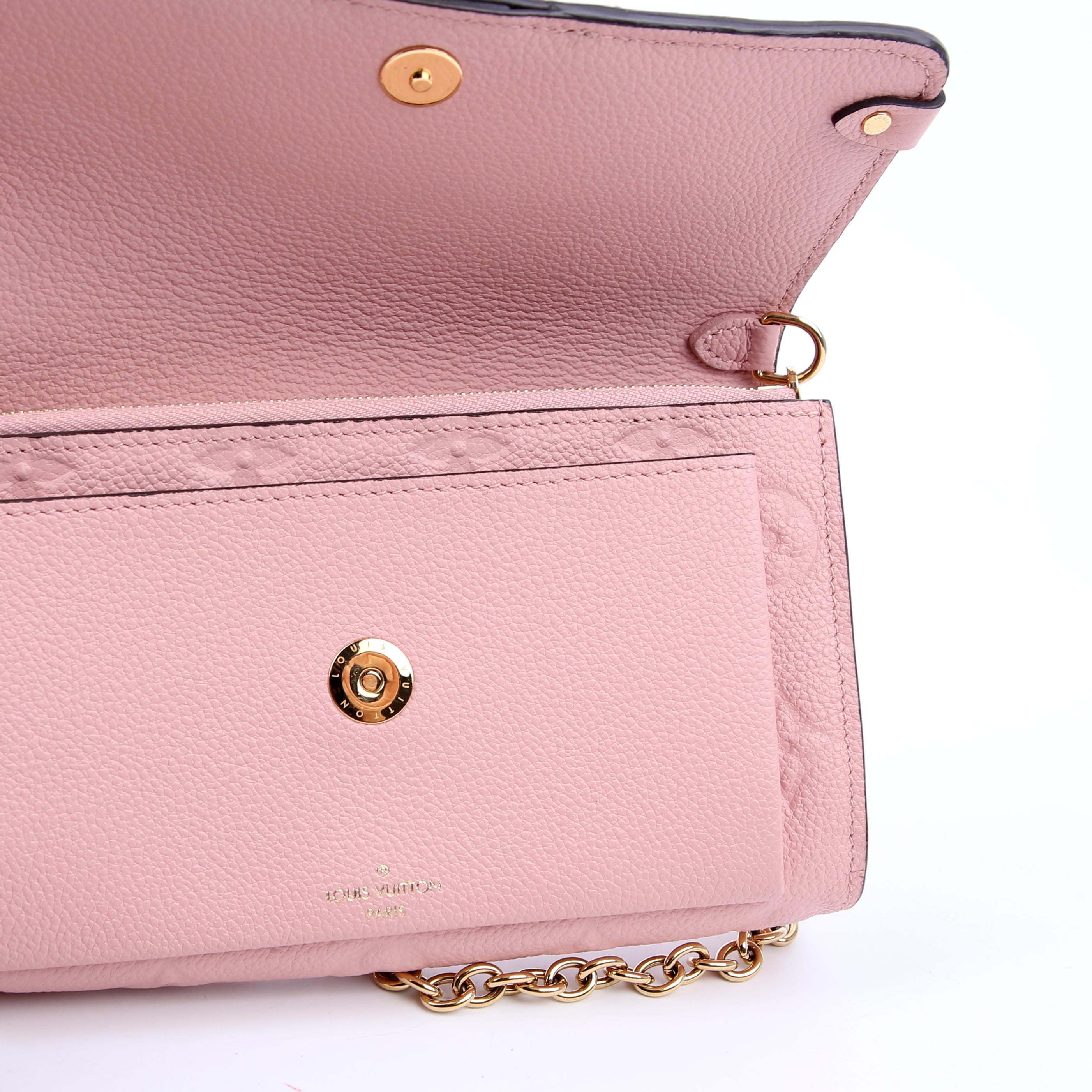 Vavin Chain Wallet Empreinte Pink