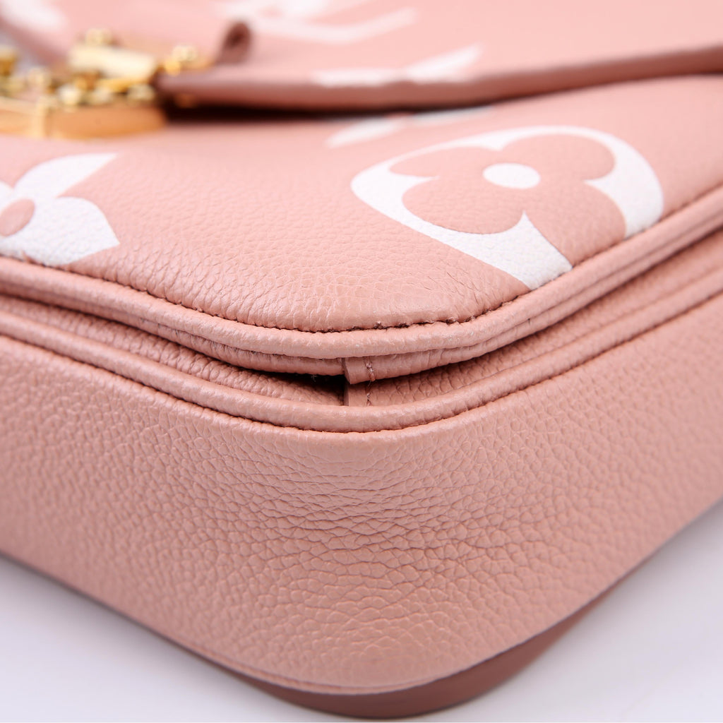 Pochette Metis Empreinte Bicolor Pink