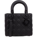 Lady Dior Medium Ultra Matte Black