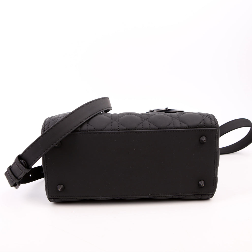 Lady Dior Medium Ultra Matte Black