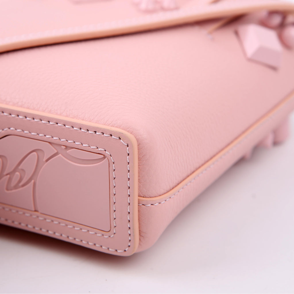Cabata Mini Tote North/South Leather Pink
