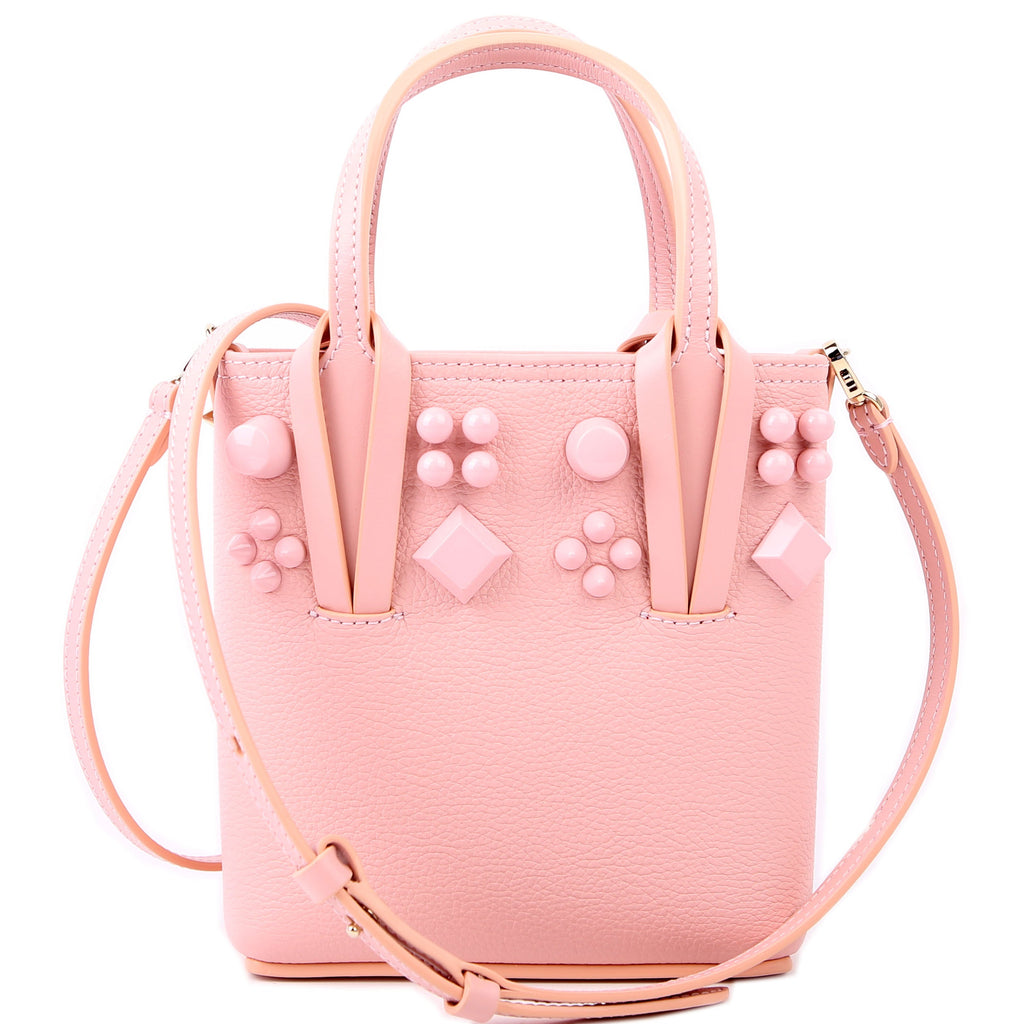 Cabata Mini Tote North/South Leather Pink