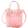 Cabata Mini Tote North/South Leather Pink
