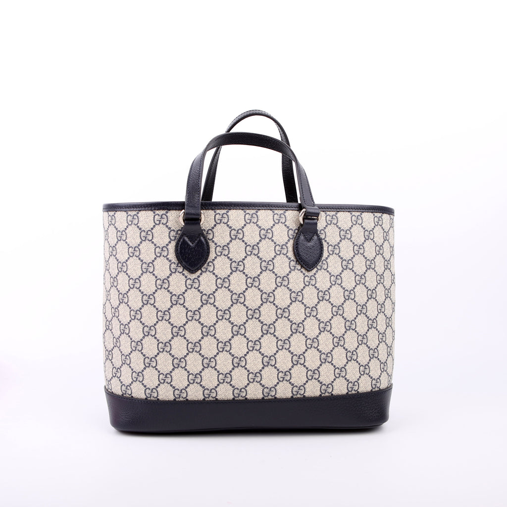 765043 GG Supreme Ophidia Shoulder Tote Medium Blue