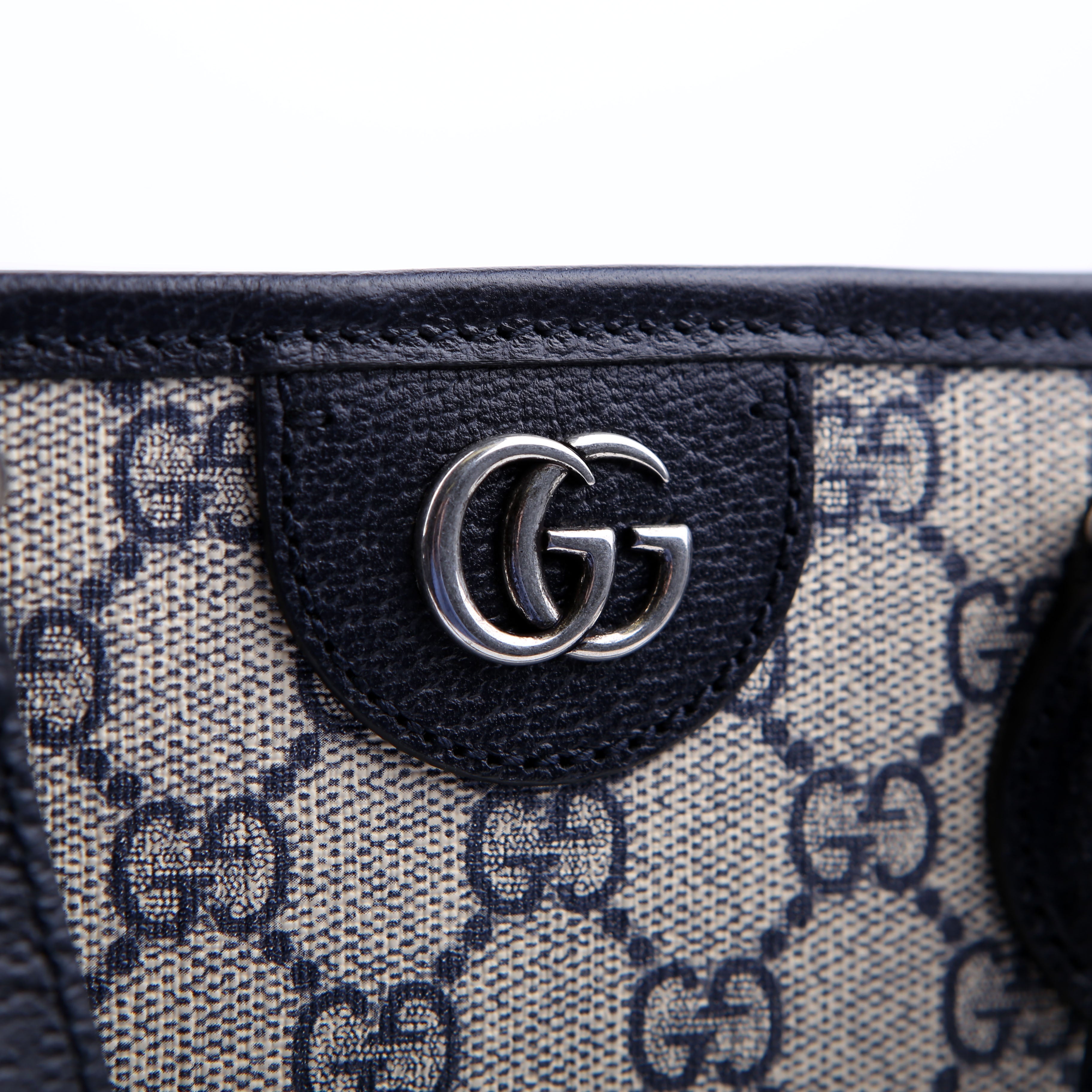 765043 GG Supreme Ophidia Shoulder Tote Medium Blue