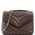 SAINT LAURENT LouLou Satchel Small 494699 Grey