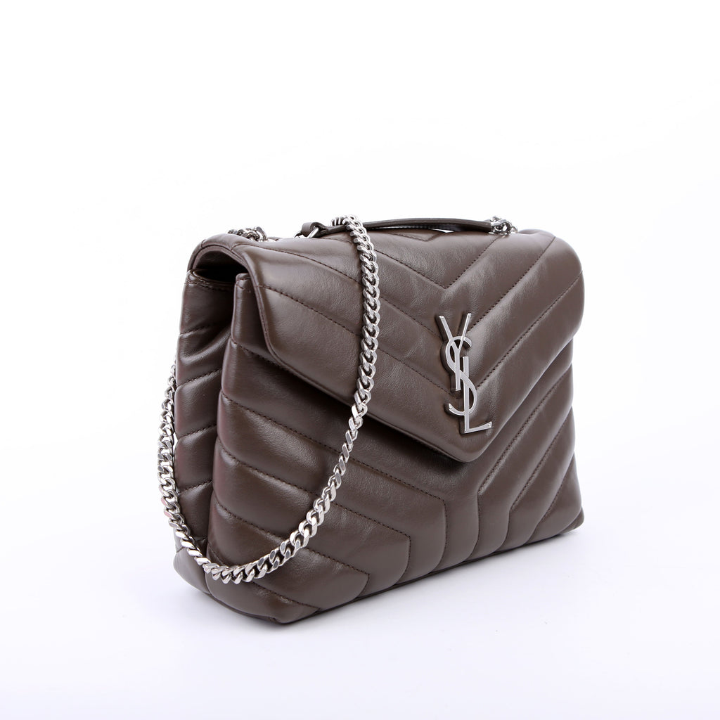 SAINT LAURENT LouLou Satchel Small 494699 Grey