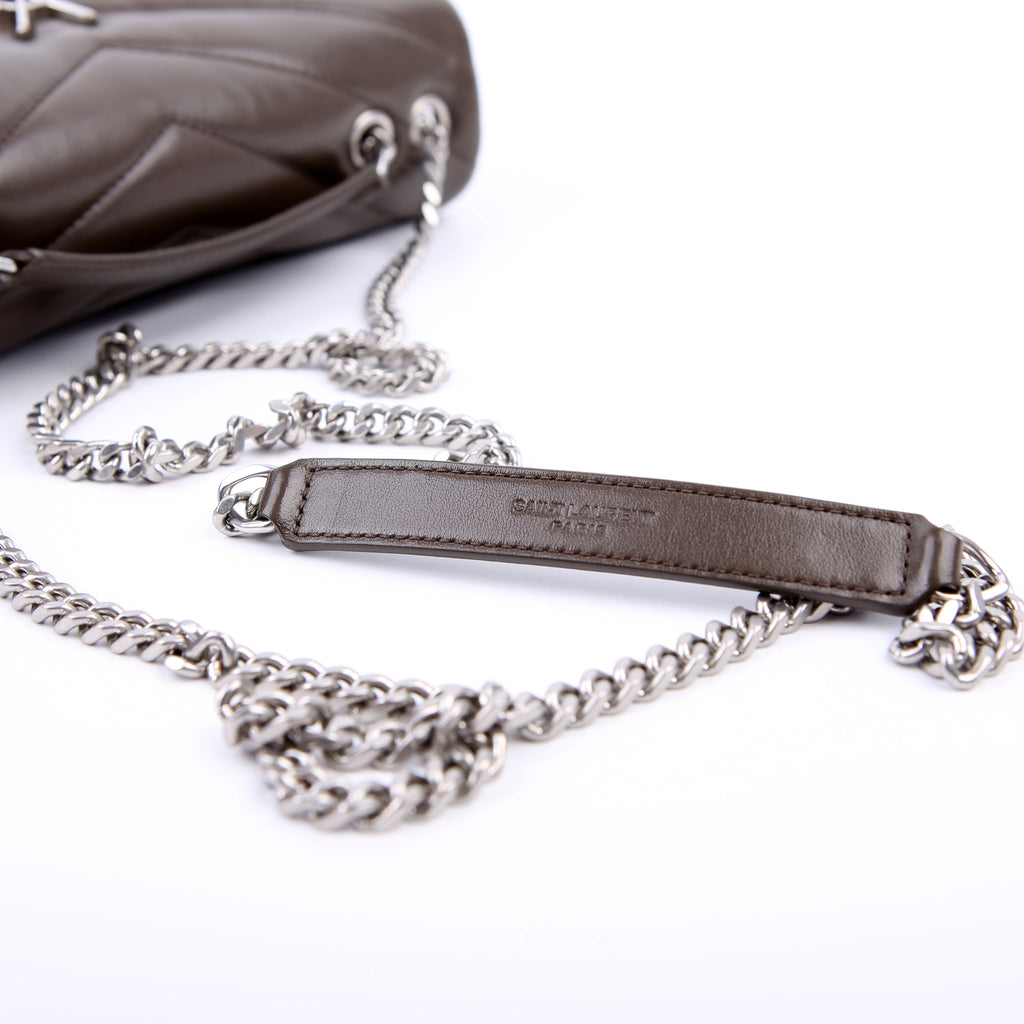 SAINT LAURENT LouLou Satchel Small 494699 Grey