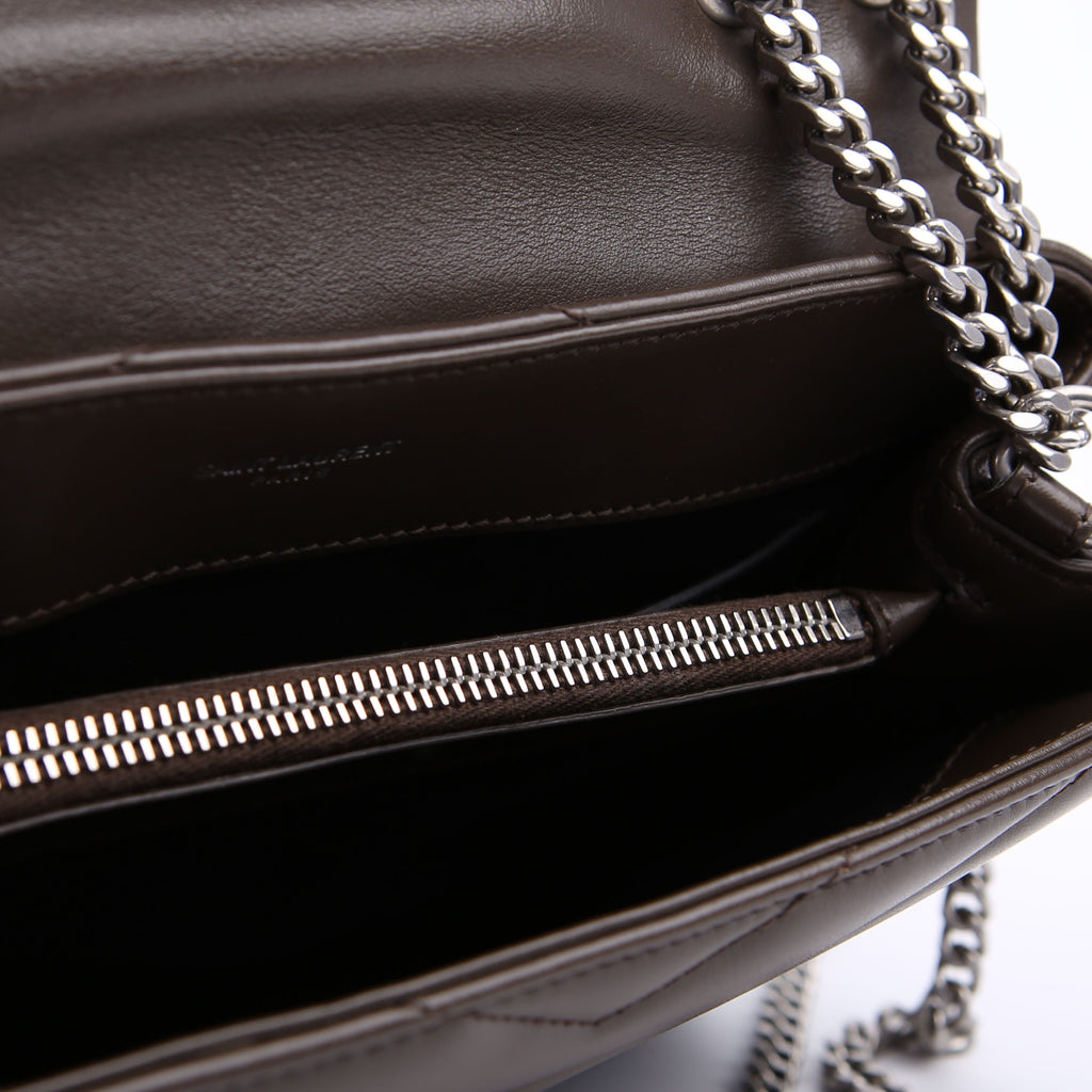 SAINT LAURENT LouLou Satchel Small 494699 Grey