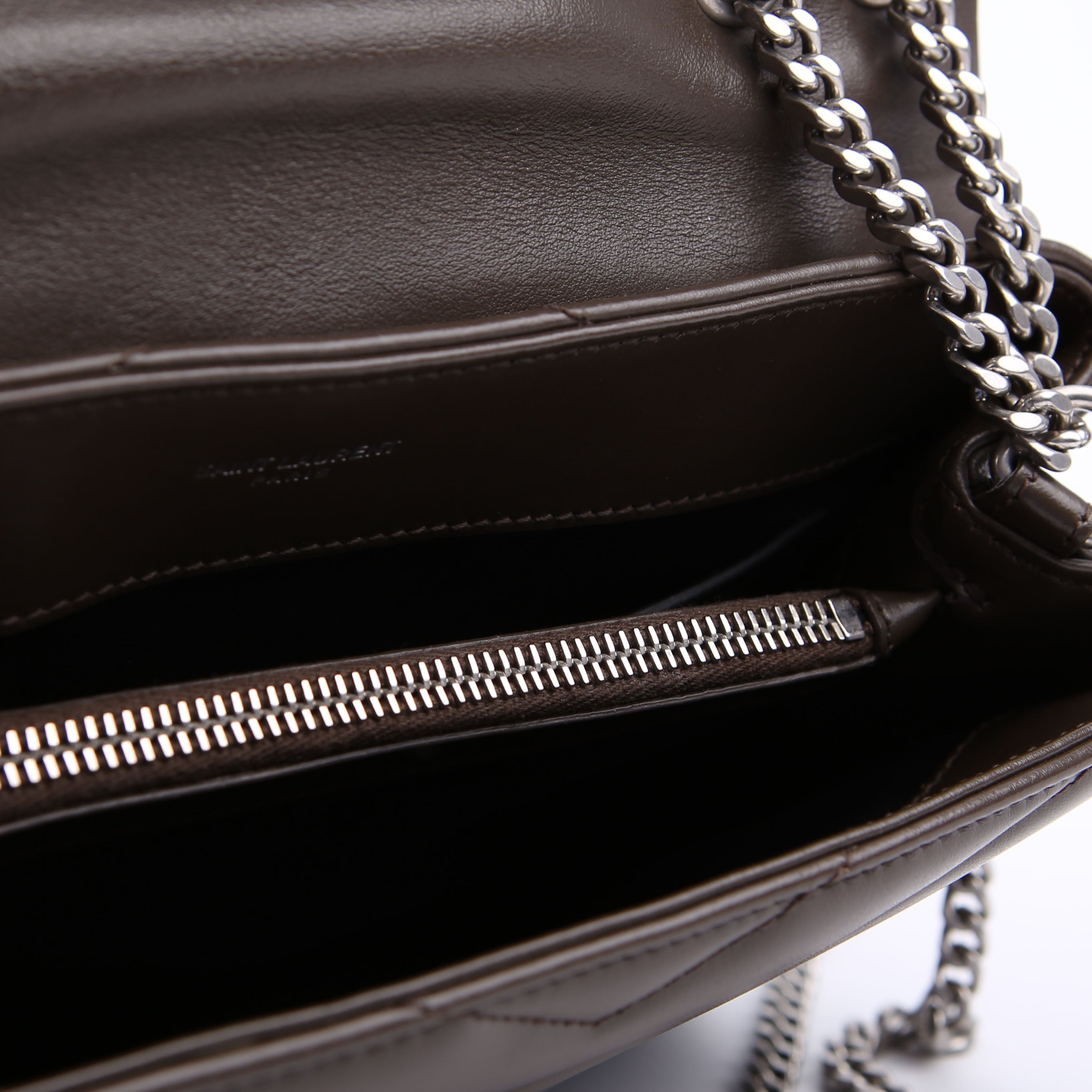 SAINT LAURENT LouLou Satchel Small 494699 Grey