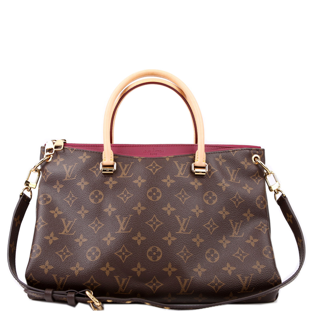 Pallas Tote Mono Leather Side Burgundy