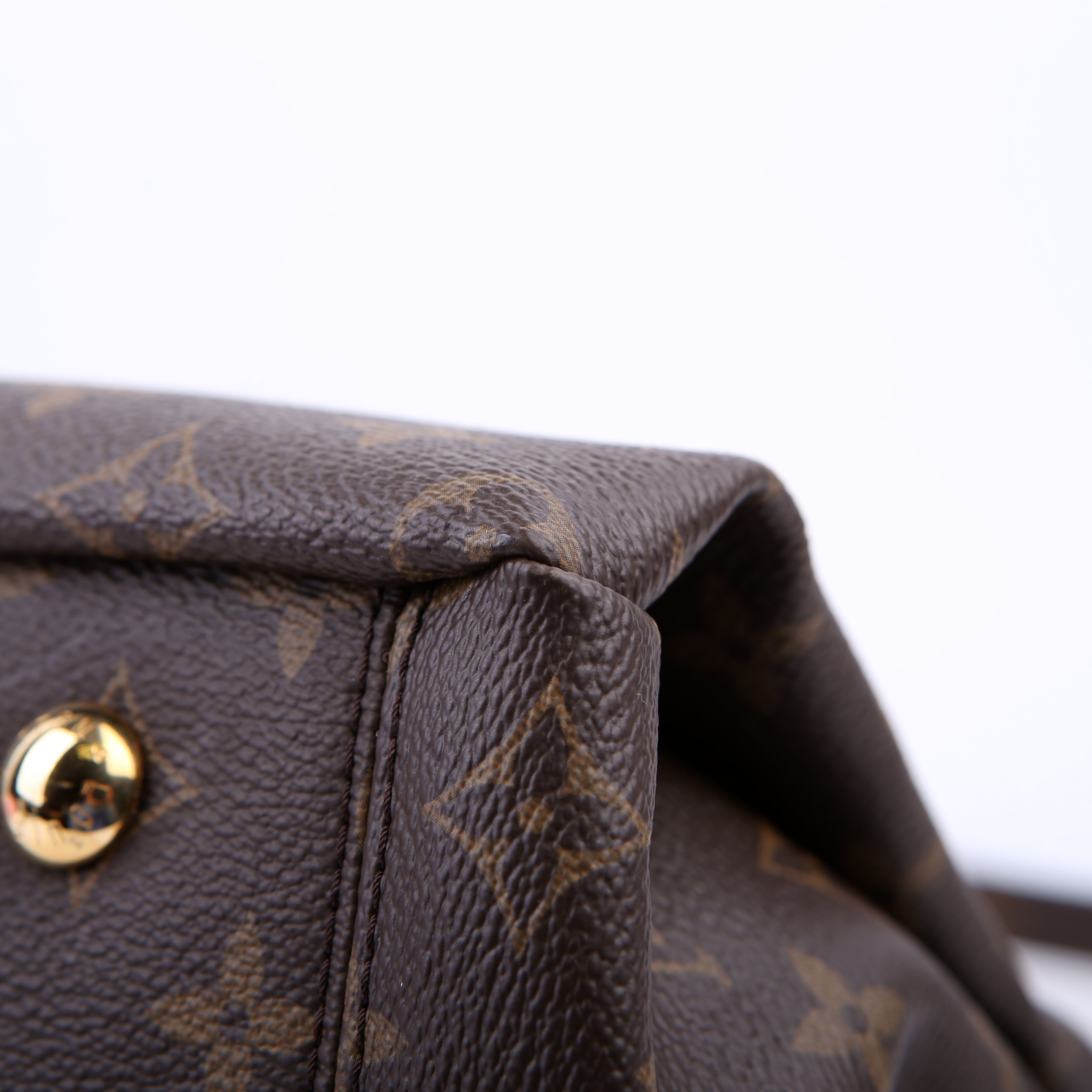 Pallas Tote Mono Leather Side Burgundy