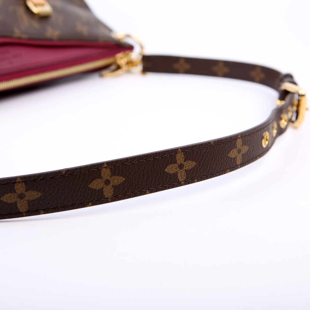 Pallas Tote Mono Leather Side Burgundy