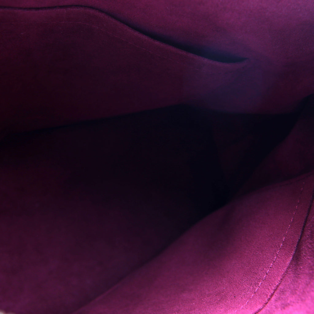 Pallas Tote Mono Leather Side Burgundy