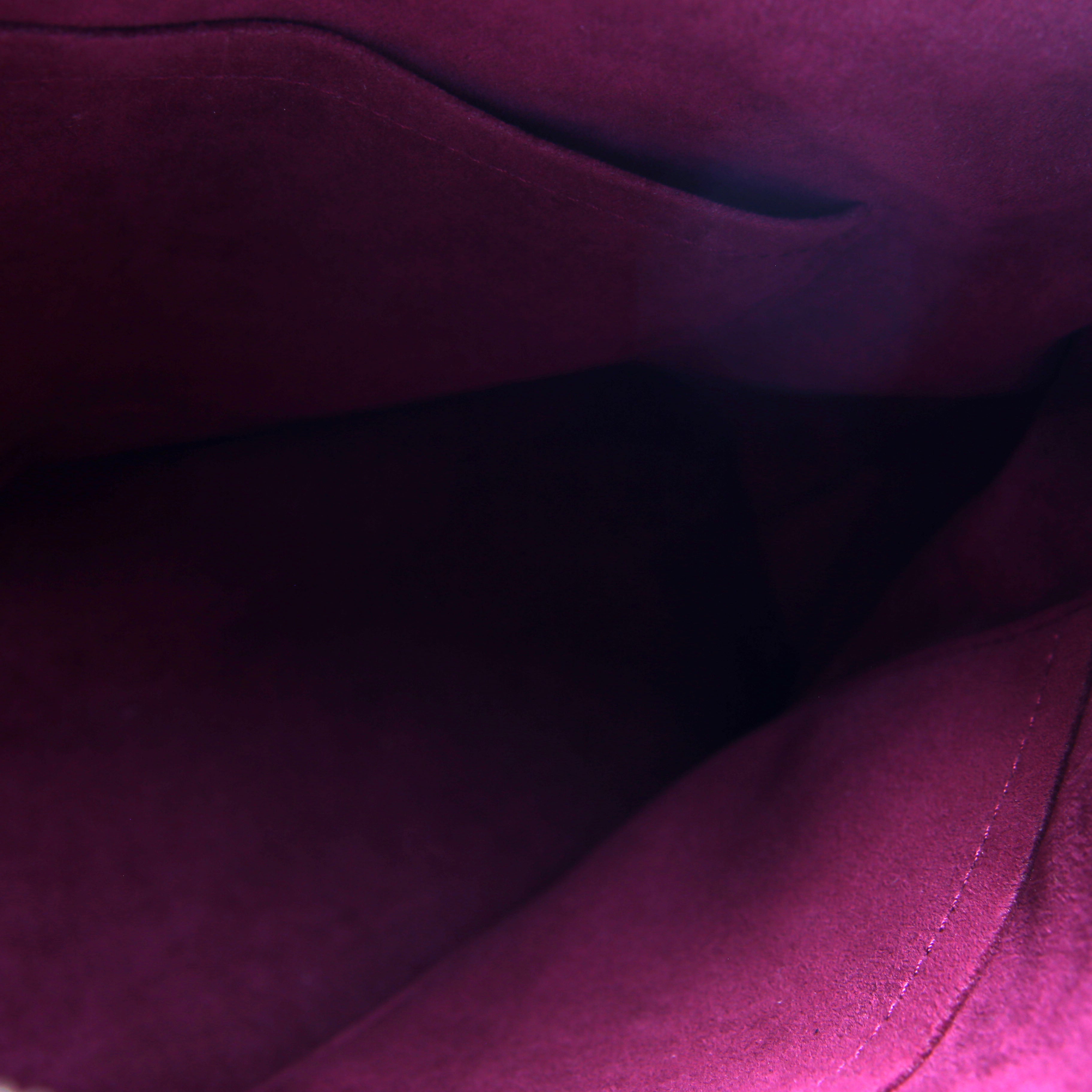 Pallas Tote Mono Leather Side Burgundy