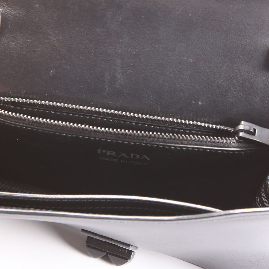 Prada Elektra City Calf Shoulder Black