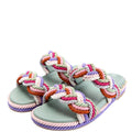 Rockstud Braided Sandals Size 38 Multicolor