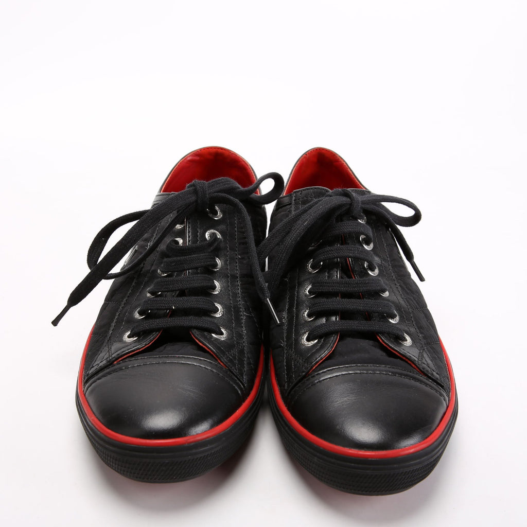 CC Cap Toe Sneakers Size 38.5 Black/Red