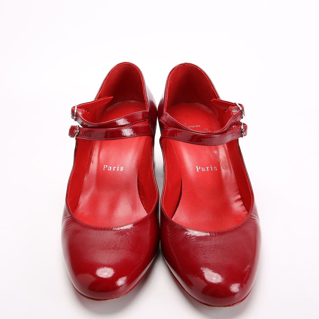Miss Jane Patent 55MM Pumps Size 38.5 Red
