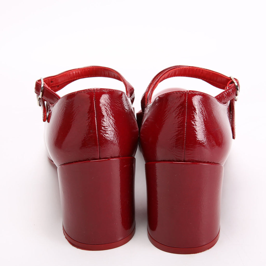 Miss Jane Patent 55MM Pumps Size 38.5 Red