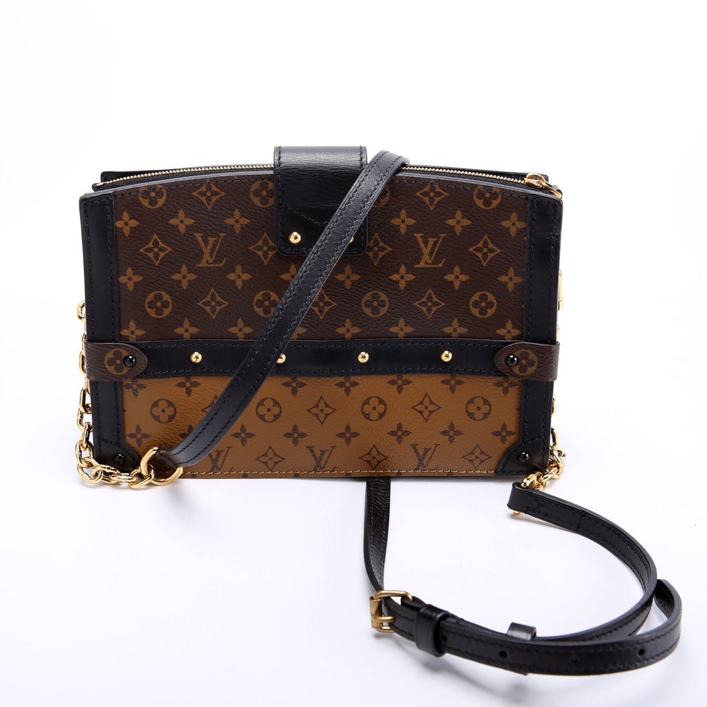 Trunk Clutch Reversed Monogram Black