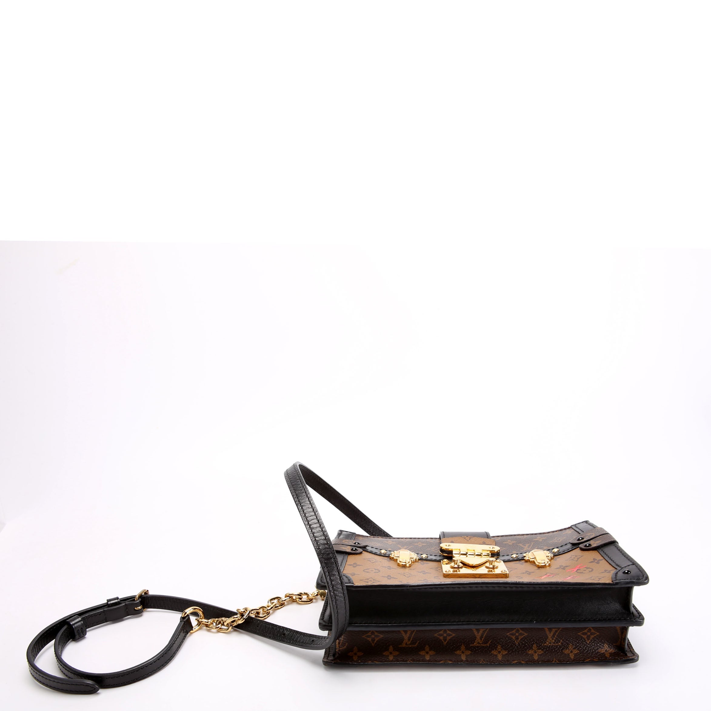 Trunk Clutch Reversed Monogram Black