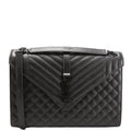 SAINT LAURENT Envelope Large Triquilt 600166 Black