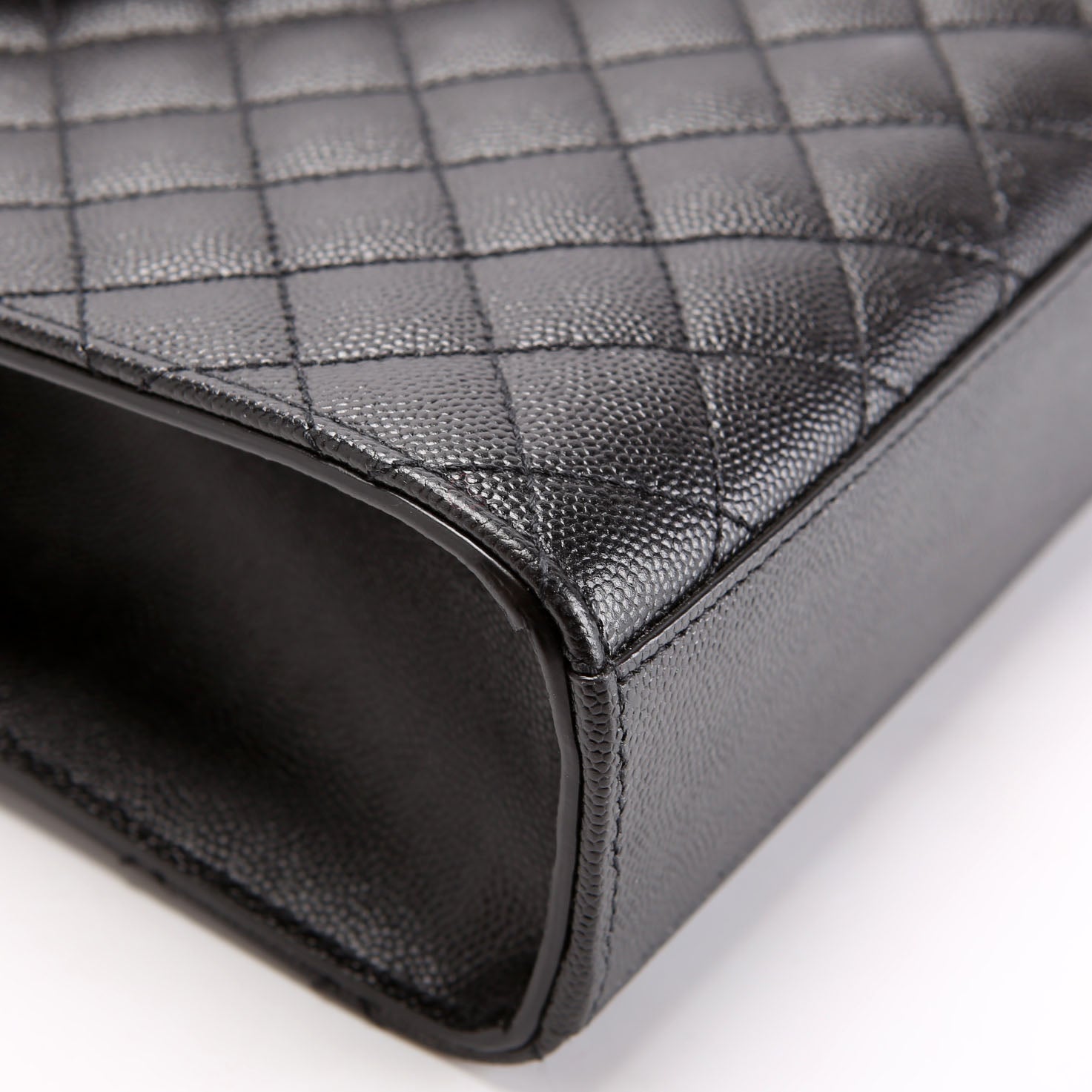 SAINT LAURENT Envelope Large Triquilt 600166 Black