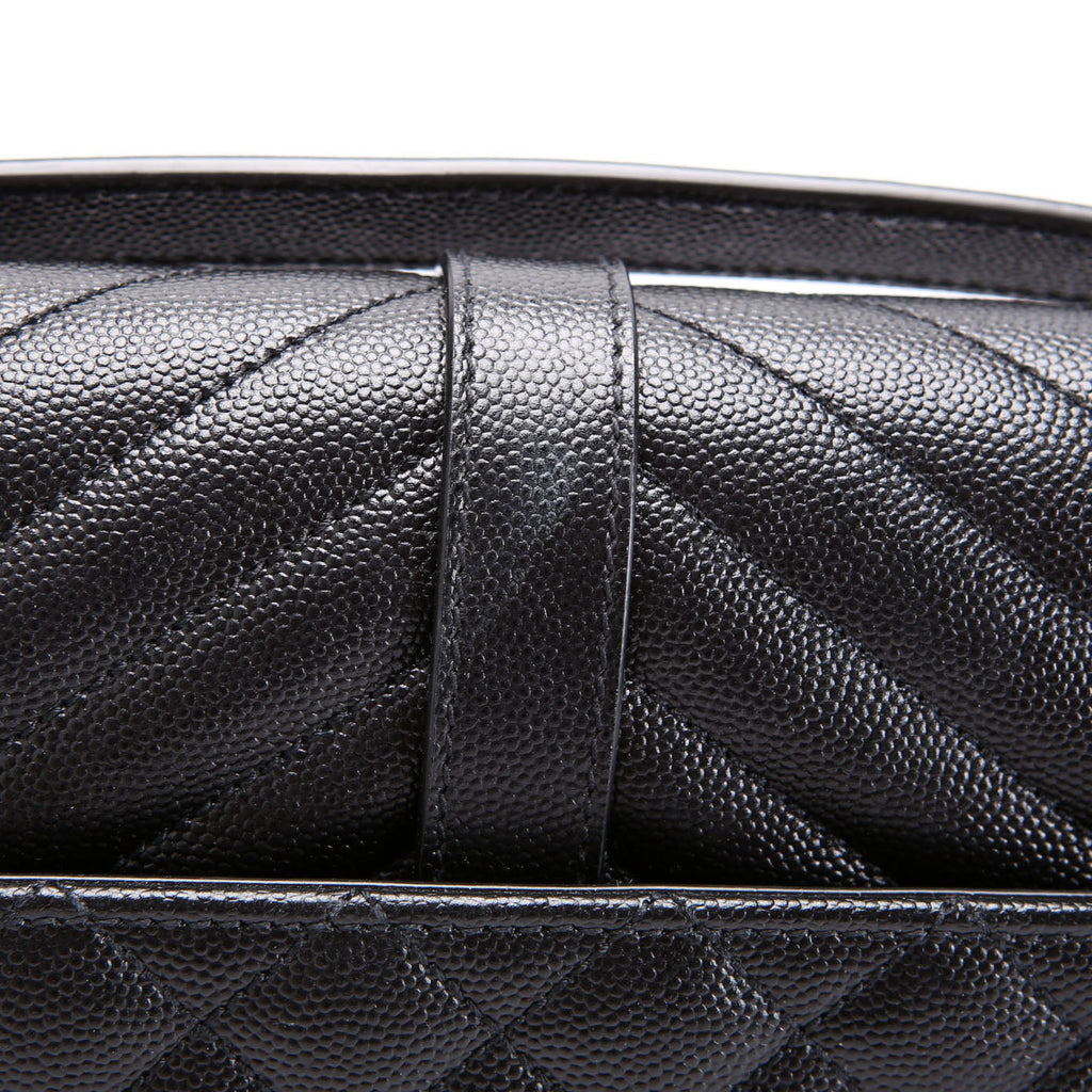 SAINT LAURENT Envelope Large Triquilt 600166 Black
