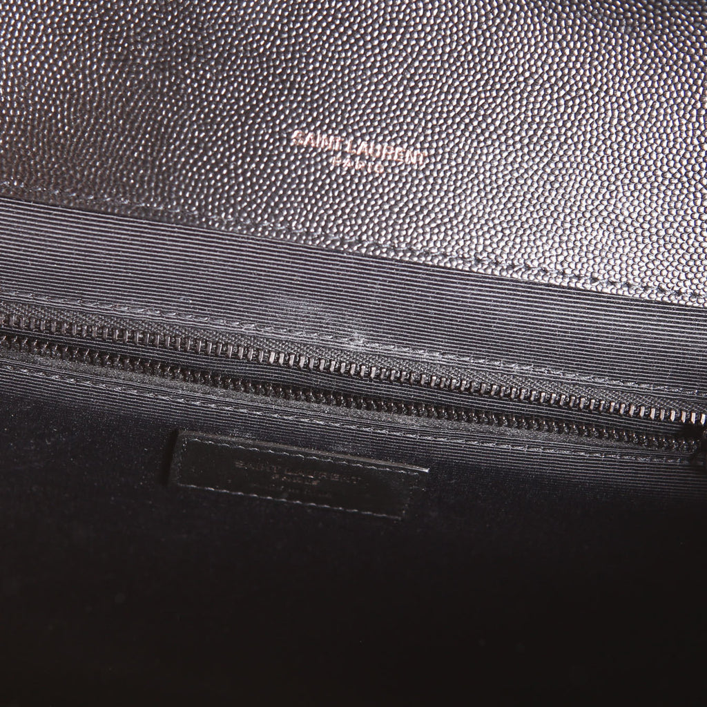 SAINT LAURENT Envelope Large Triquilt 600166 Black