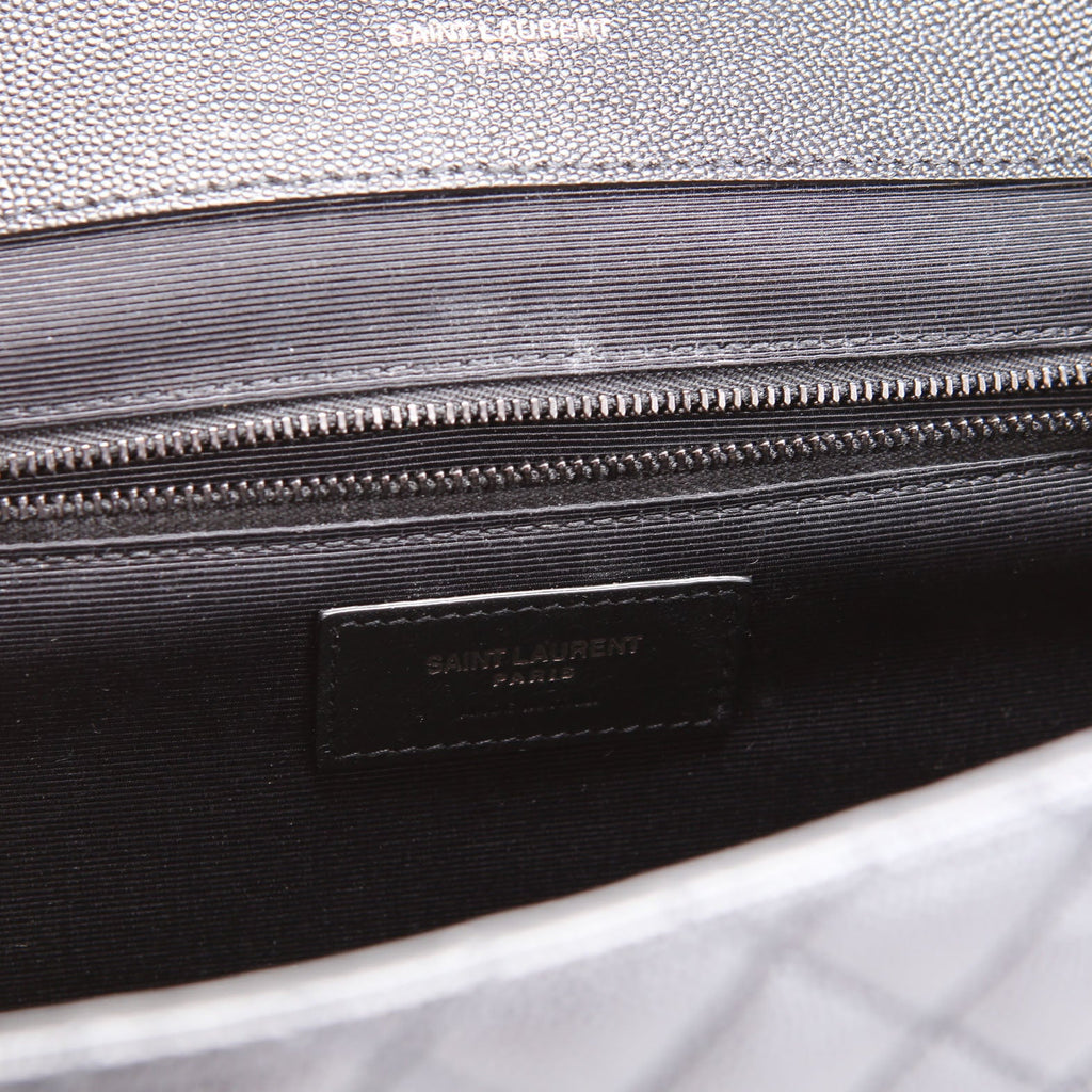 SAINT LAURENT Envelope Large Triquilt 600166 Black