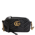 Gucci 447632 Marmont Small Leather Camera Black