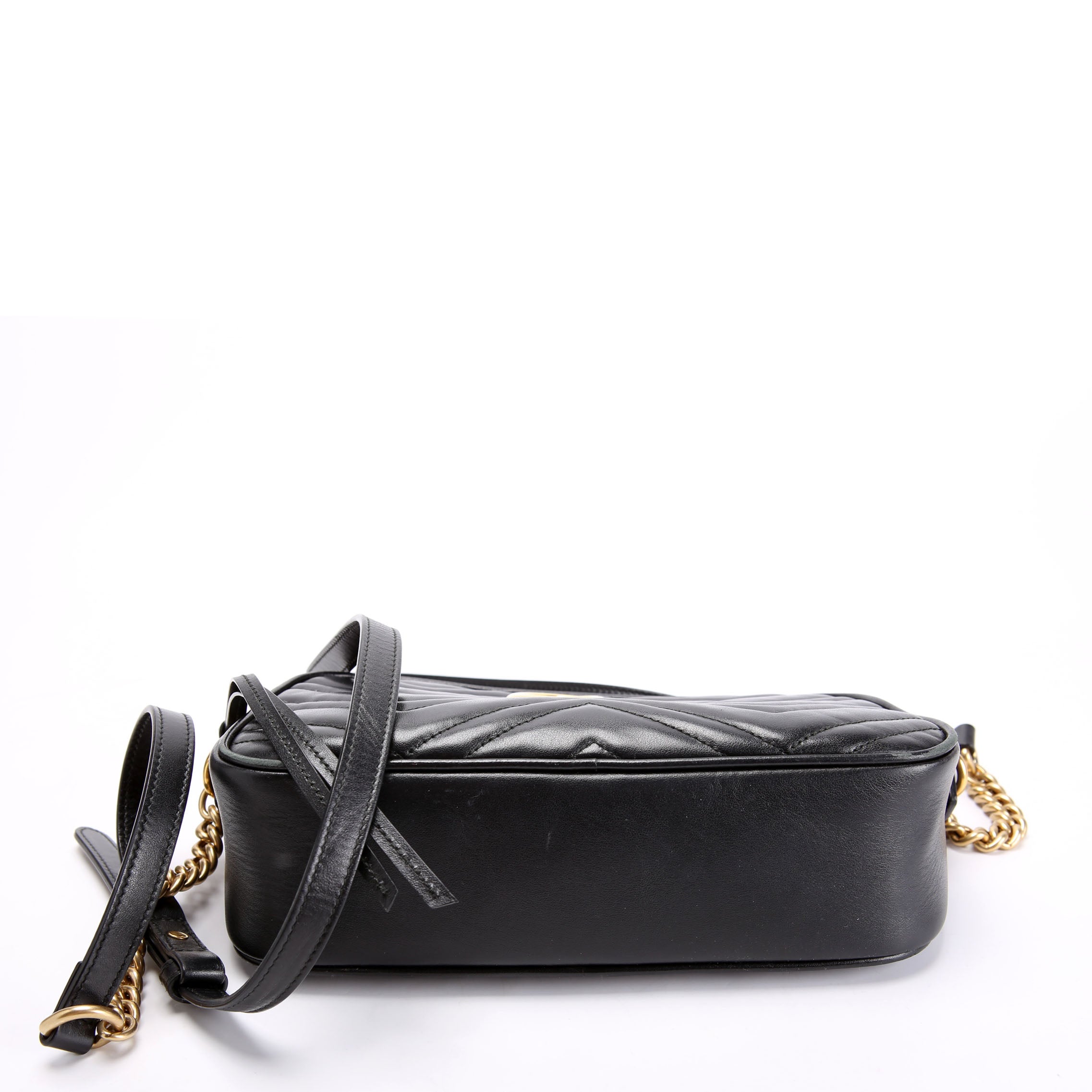 Gucci 447632 Marmont Small Leather Camera Black