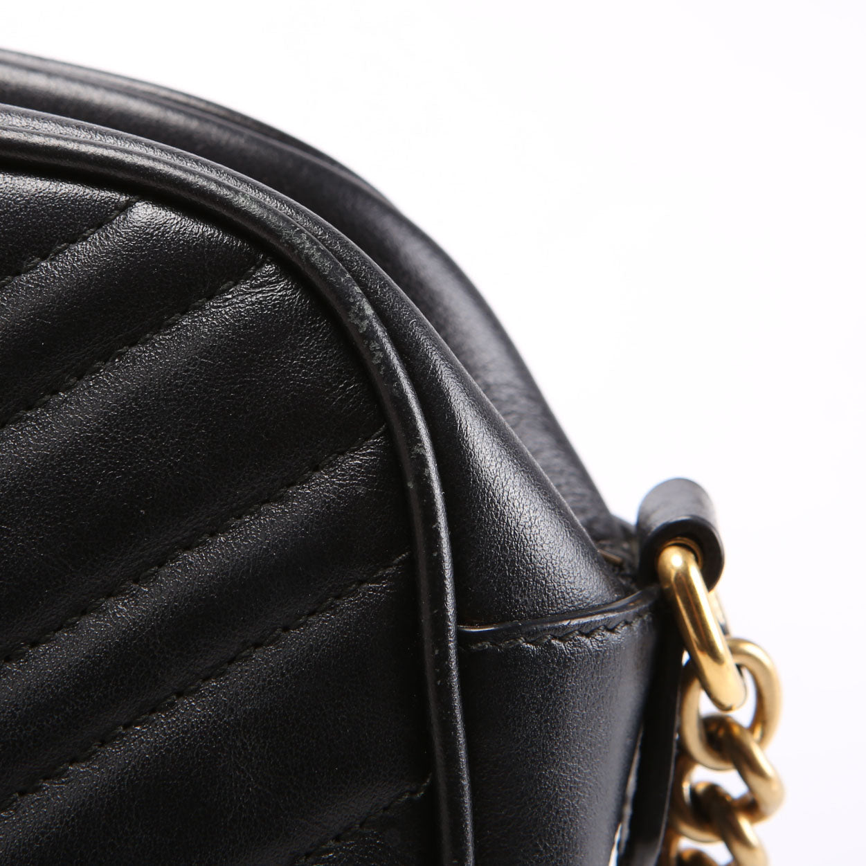 Gucci 447632 Marmont Small Leather Camera Black