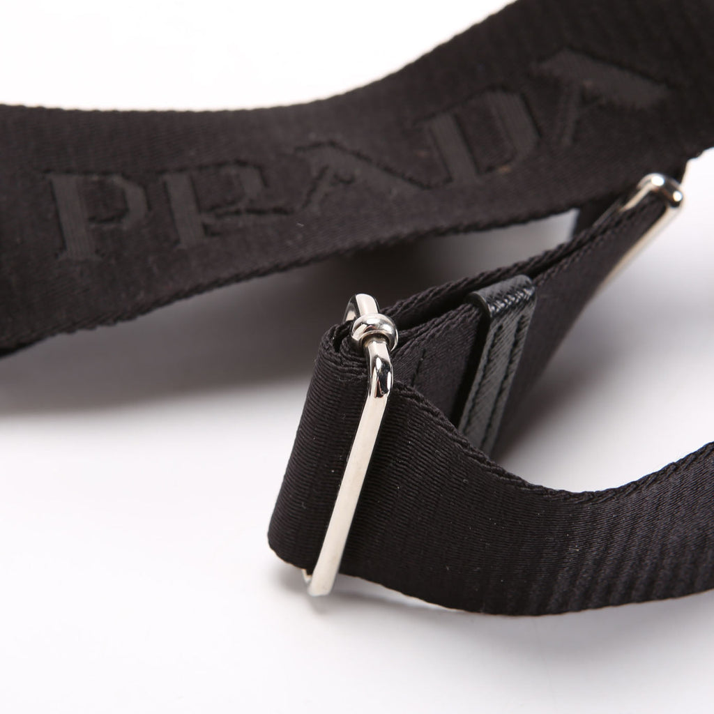 Prada 1BH204 Nylon Re-Edition 2005 Shoulder Bag Black/Silver