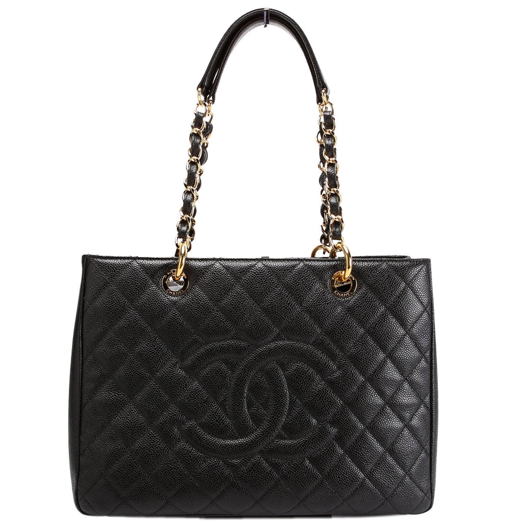 Grand Shopping Tote Caviar Black