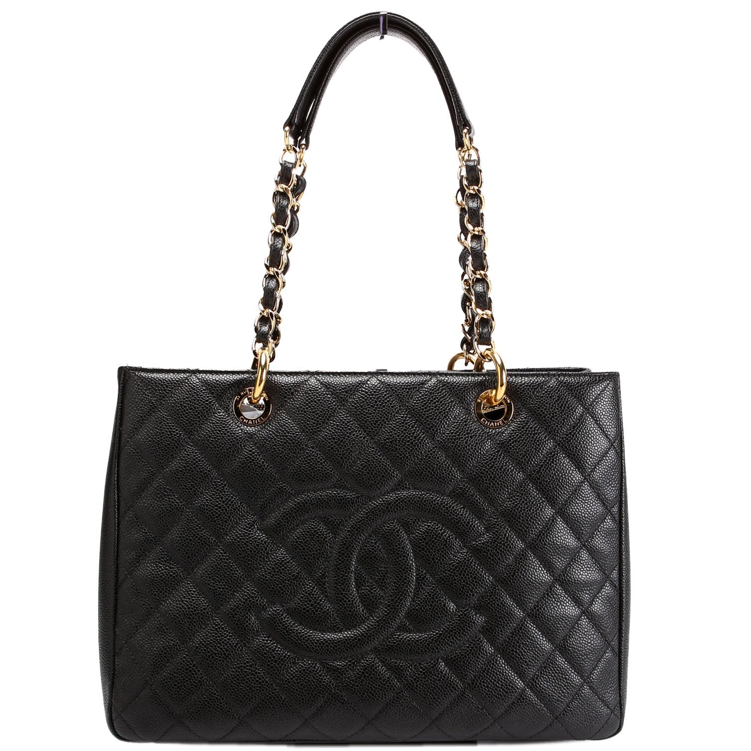 Grand Shopping Tote Caviar Black