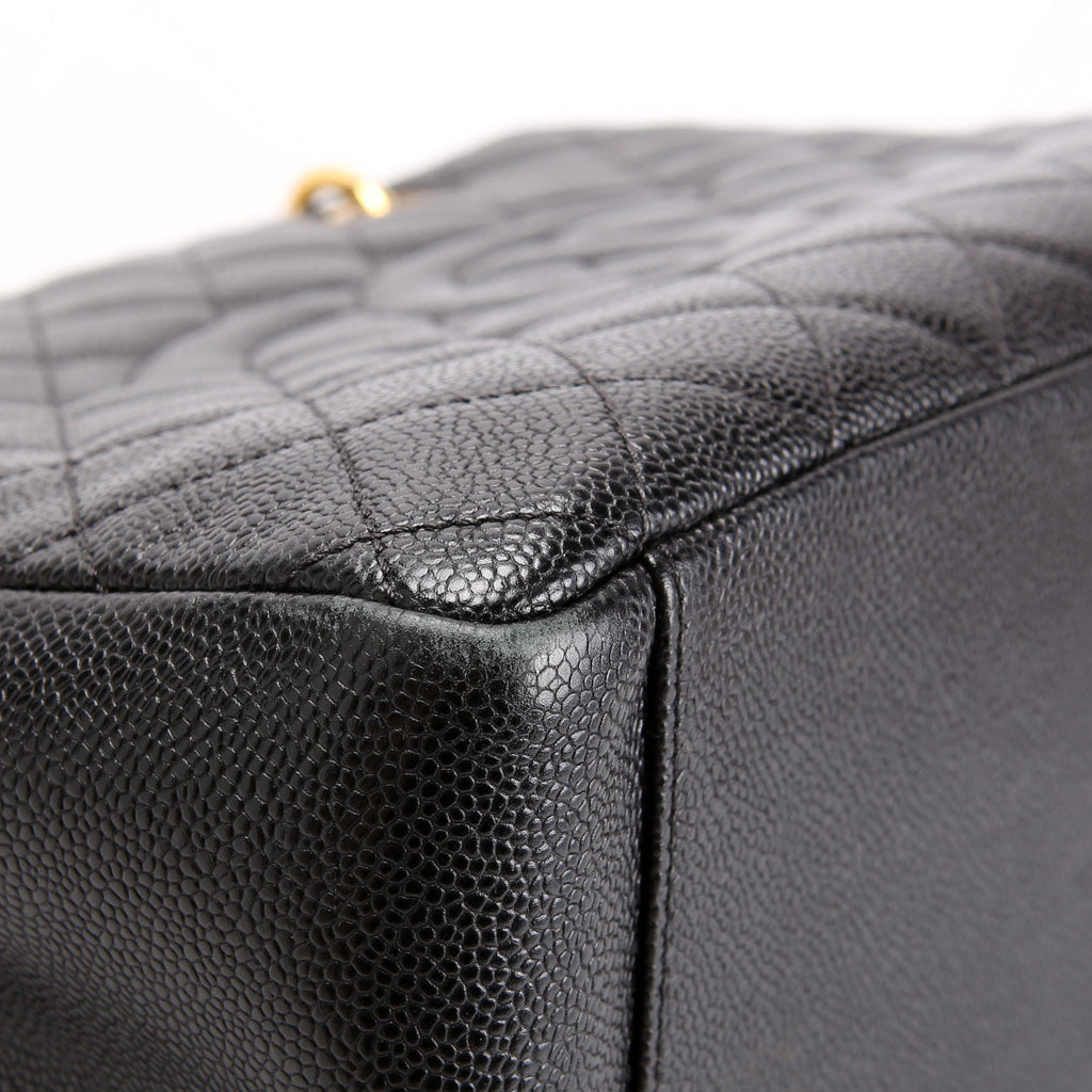 Grand Shopping Tote Caviar Black
