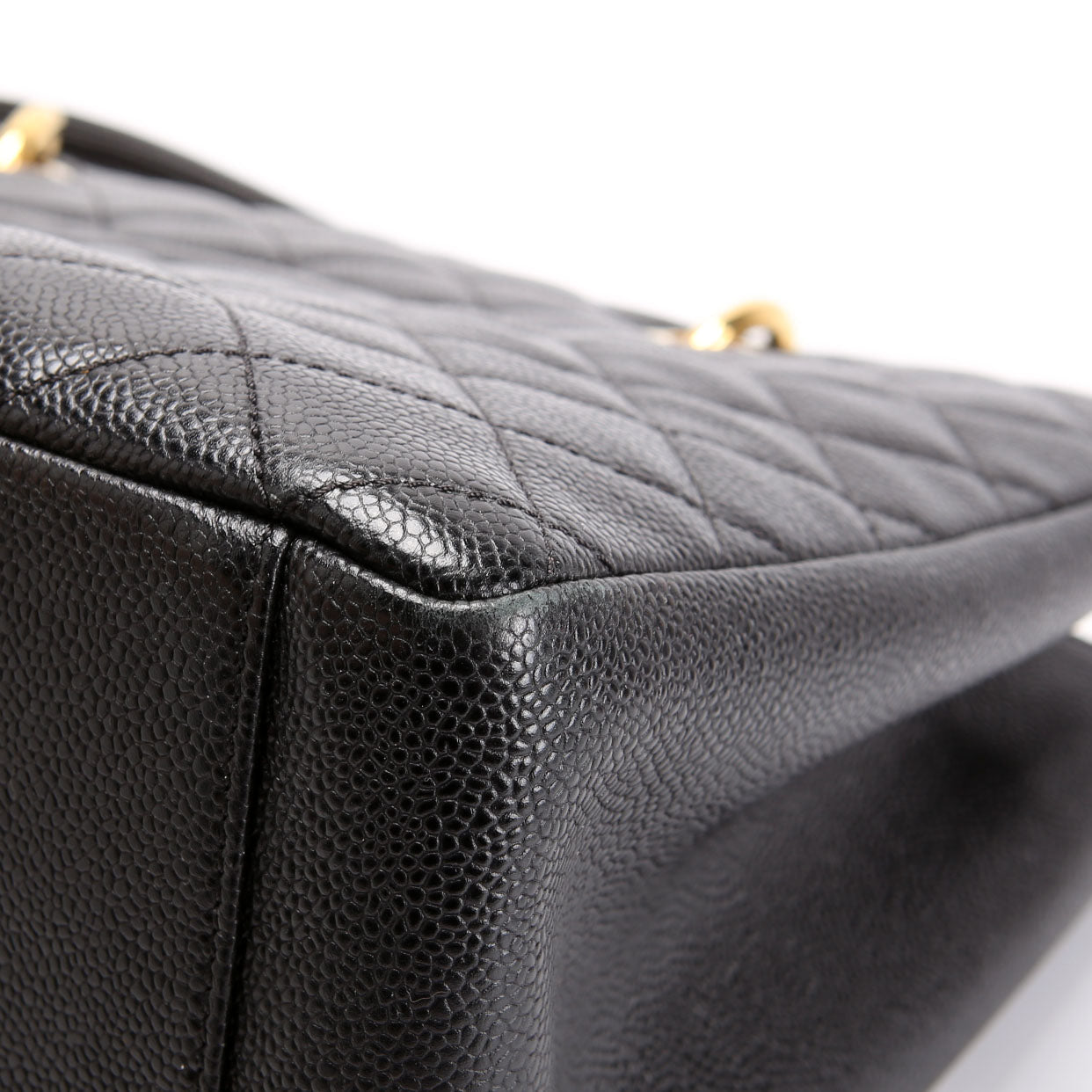Grand Shopping Tote Caviar Black